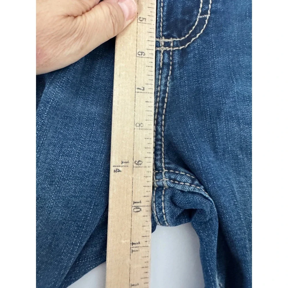 Wrangler Retro Mae Jeans sz 28 Blue Mid Rise Boot Cut‎ rodeo western